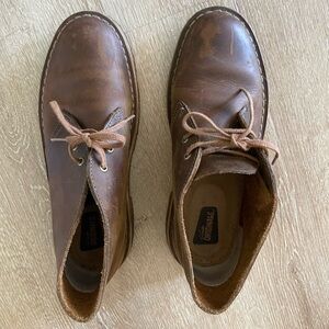 Genuine Brown Leather Clarks Ankle Boots